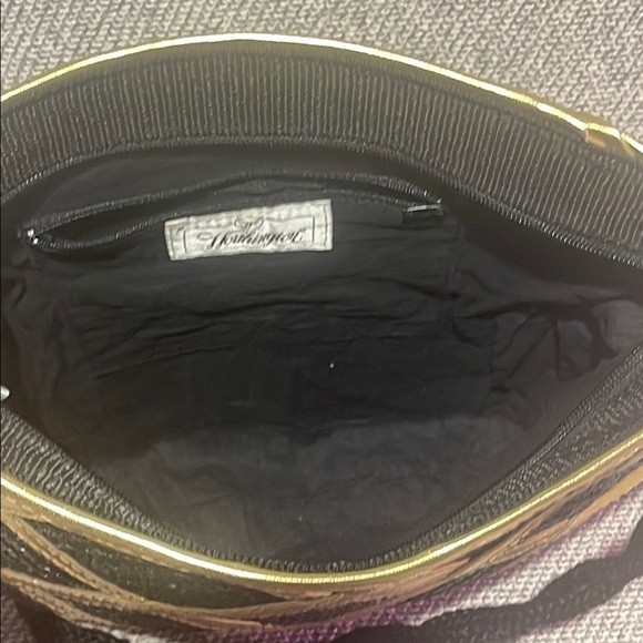 Worthington Black and Gold Geometric Shoulder Bag - Picture 11 of 14